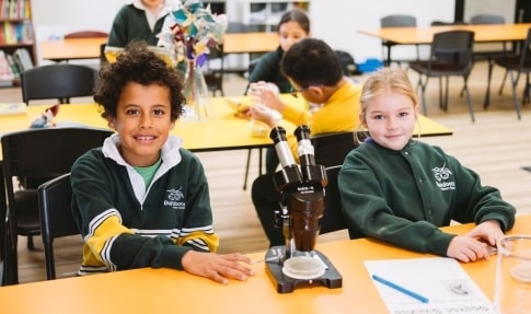 Bundoora Primary School - children pretending to drive in playground